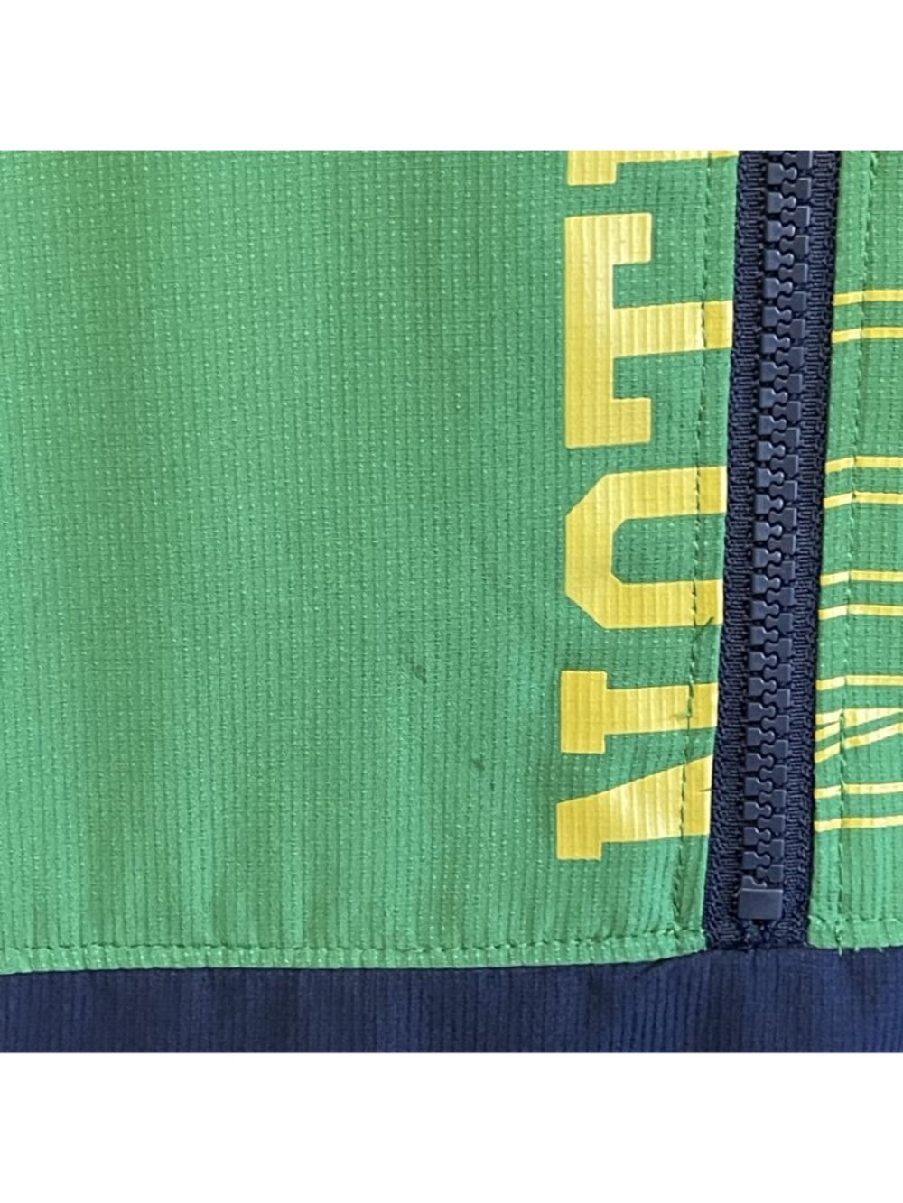 Under Armour Notre Dame Fighting Irish Colorblock Jacket Navy Green White XL - Picture 4 of 10